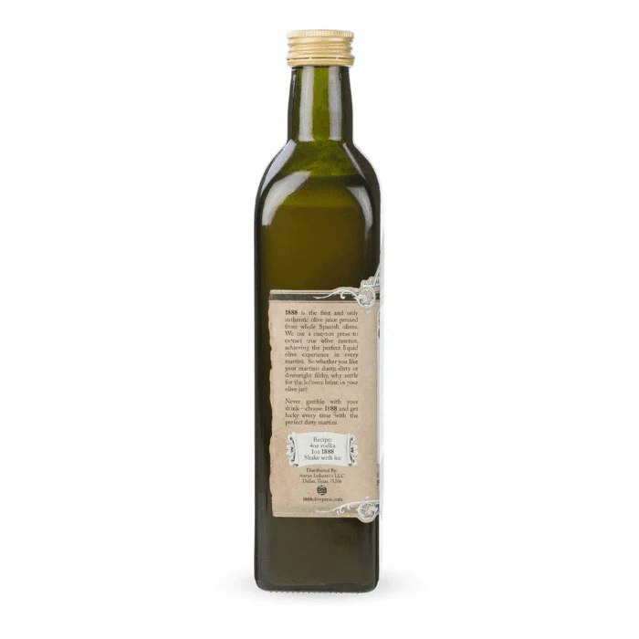 1888 Dirtiest Martini Hand Pressed Olive Juice, 16.9 oz - Image 3
