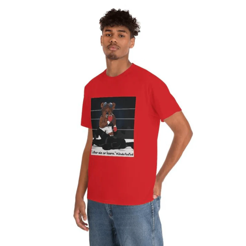 Adventure Ted Boxing - Unisex Heavy Cotton Tee - Image 6