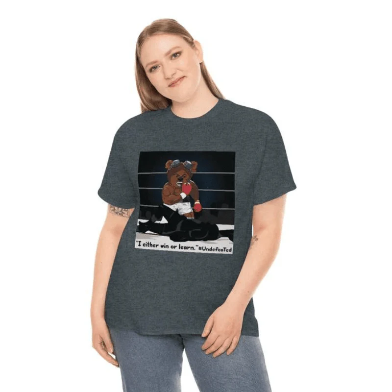 Adventure Ted Boxing - Unisex Heavy Cotton Tee - Image 7
