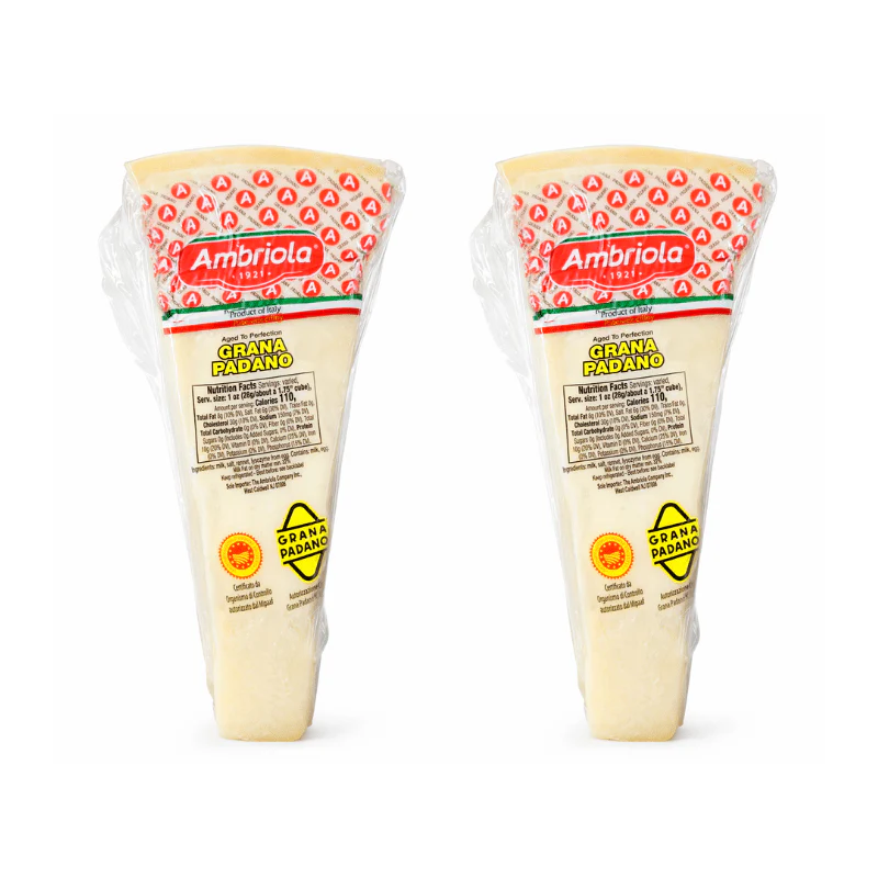 Ambriola Grana Padano Cheese, 12 oz [Pack of 2]