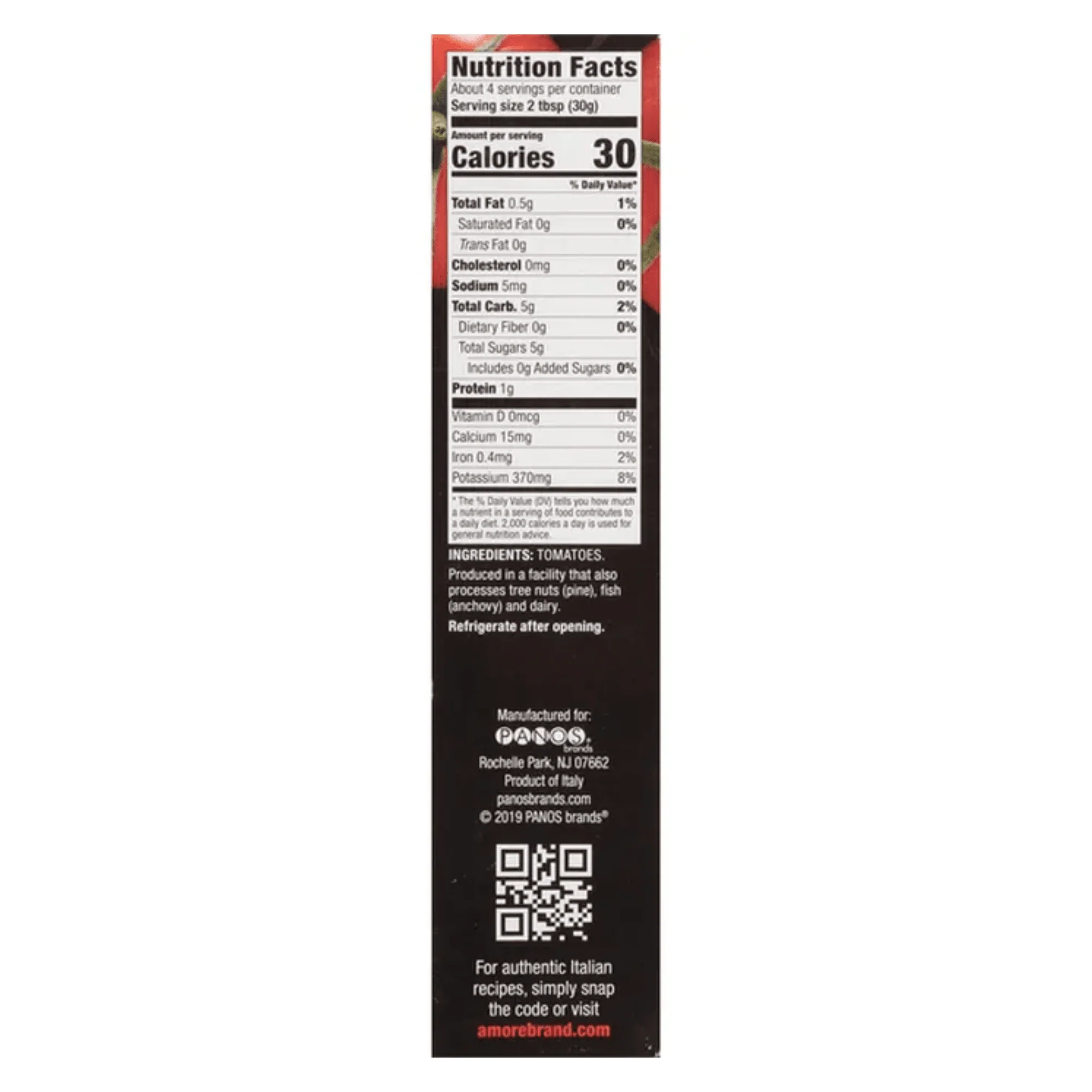 Amore Vegan Tomato Paste Tube, 4.5 oz - Image 3