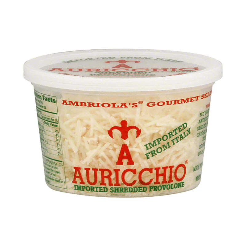 Auricchio Shredded Provolone Cups, 5 oz [Pack of 2]
