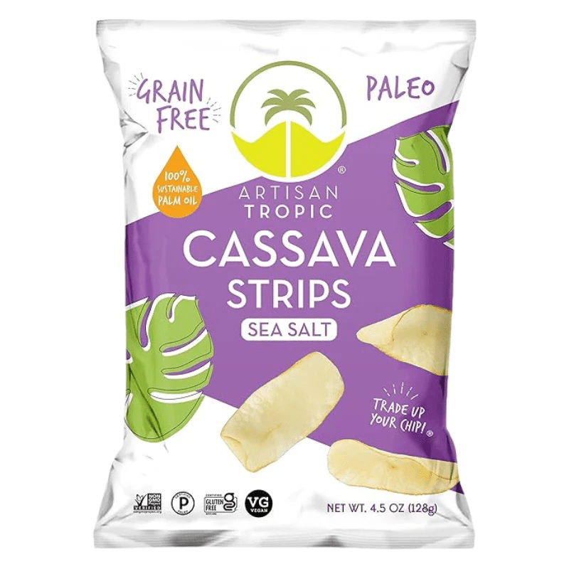 Artisan Tropic Cassava Strips Sea Salt, 4.5 oz