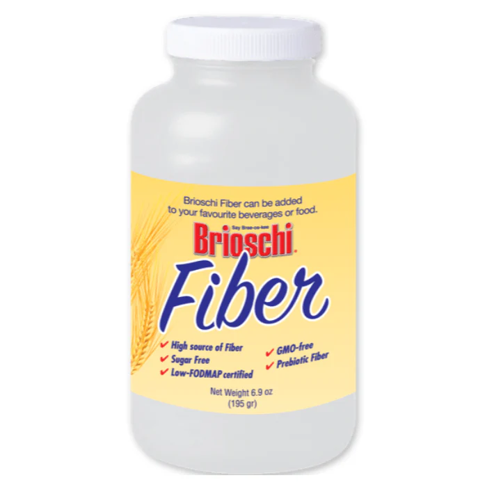 Brioschi Prebiotic Fiber Powder, Sugar-Free, Low-FODMAP Certified, GMO-Free, 6.9 oz