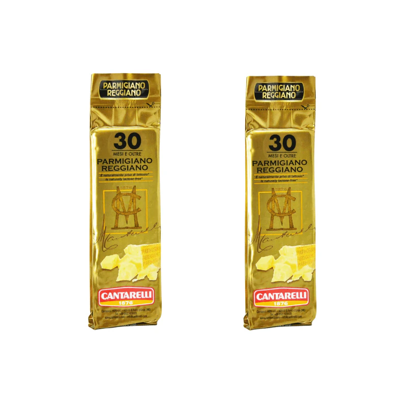 Cantarelli 30 Months Aged Reggiano Stravecchio Wedge, 8.8 oz [Pack of 2]