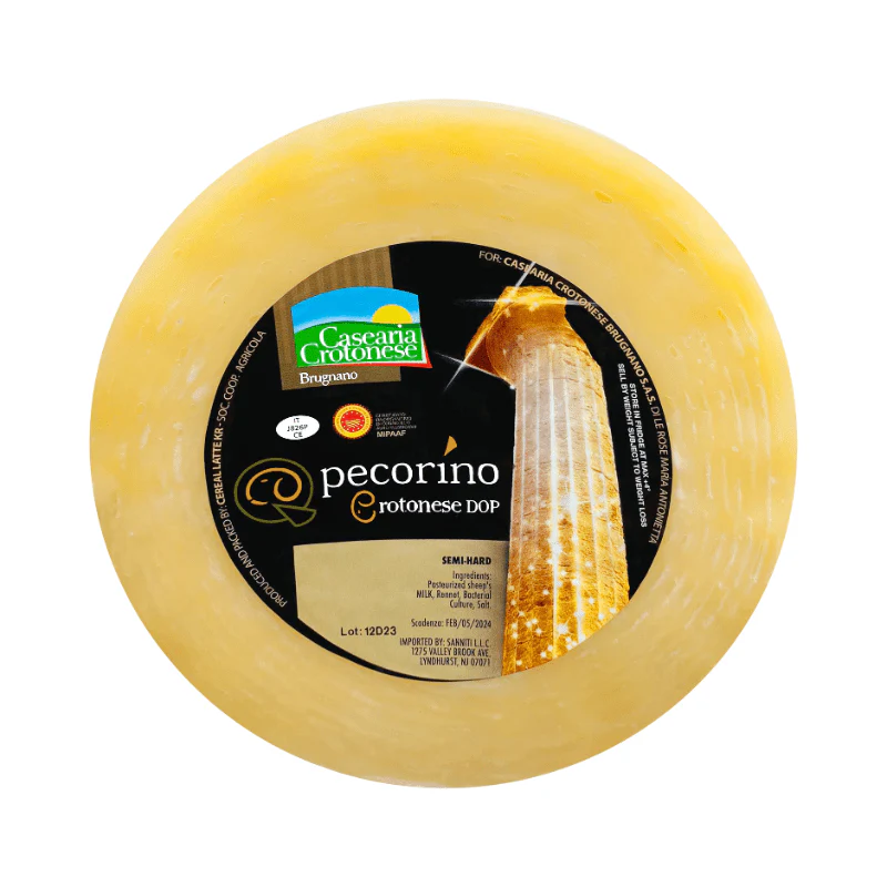Casearia Crotonese Semiduro Brugnano DOP Wheel, 4 Lbs