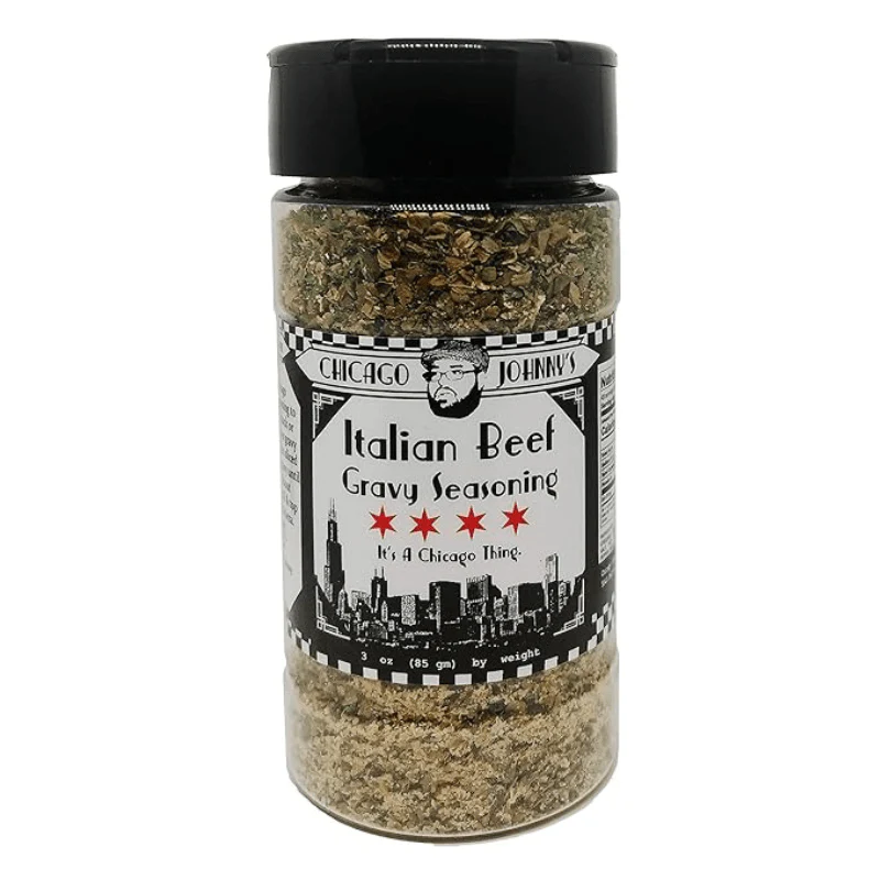 [Best Before: 08/07/26] Chicago Johnny’s Giardiniera Italian Beef Gravy Seasoning, 3.5 oz