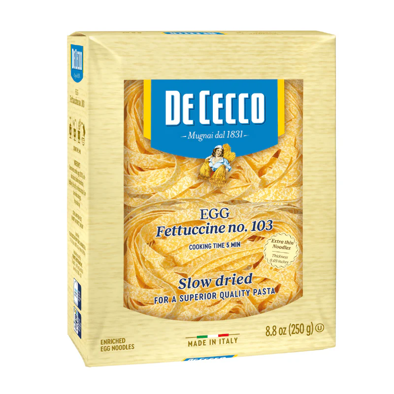 De Cecco #103 Fettuccine (egg enriched), 8.8 oz - Image 2
