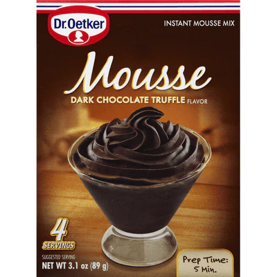 Dr. Oetker Dark Chocolate Truffle Mousse, 3.1 oz