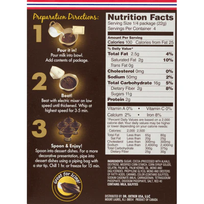 Dr. Oetker Dark Chocolate Truffle Mousse, 3.1 oz - Image 2