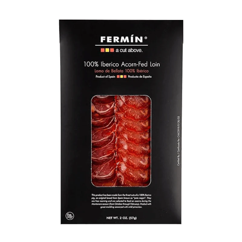 Fermin 100% Iberico Acorn-Fed Loin 2 Pack, 2 oz [Refrigerate after Opening] - Image 2