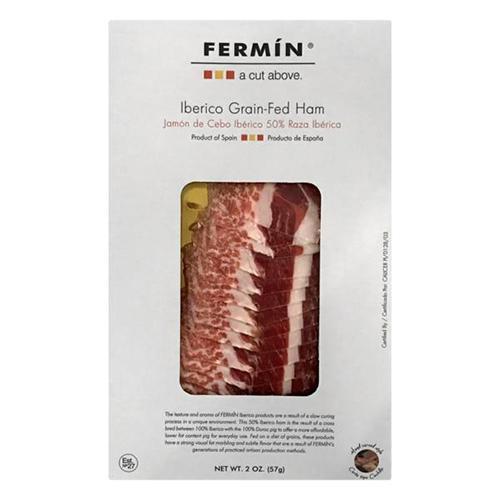 Fermin 50% Iberico Grain Fed Ham Pre-Sliced 2 Pack, 2 oz [Refrigerate after Opening] - Image 2
