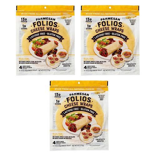 Folios All Natural Parmesan Cheese Wraps, 6 oz [Pack of 3] - Image 3