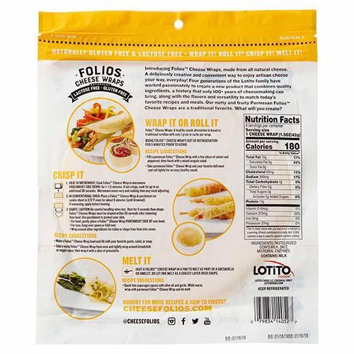 Folios All Natural Parmesan Cheese Wraps, 6 oz [Pack of 3] - Image 5