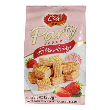 Gastone Lago Strawberry Wafers, 8.8 oz - Image 2