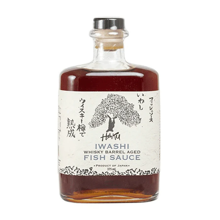 [Best Before: 05/14/2026] Haku Iwashi Whiskey Barrel Aged Fish Sauce, 12.7 oz (375 ml)