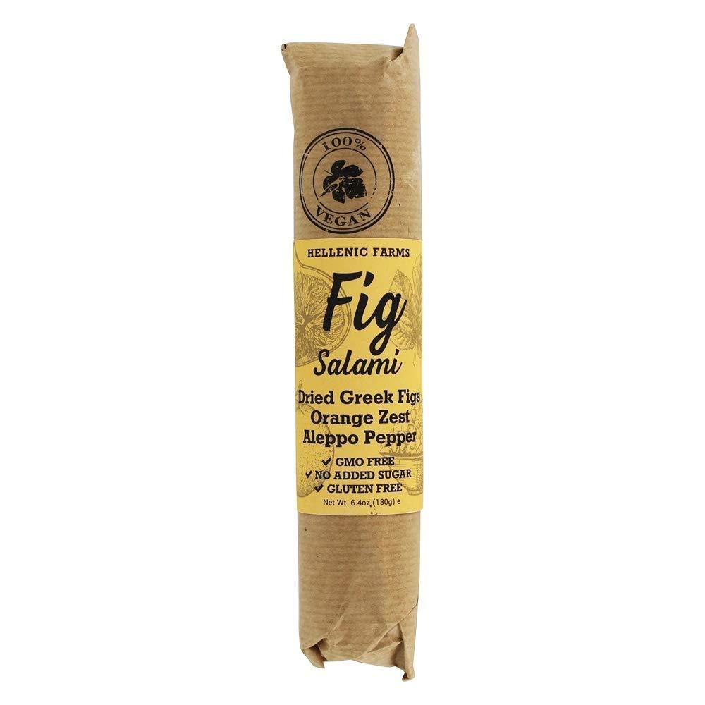 Hellenic Farms Fig Salami with Orange Zest and Aleppo Pepper, 6.4 oz