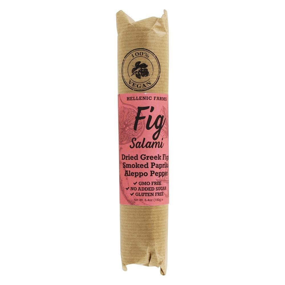 Hellenic Farms Fig Salami with Smoked Paprika and Aleppo Pepper, 6.4 oz