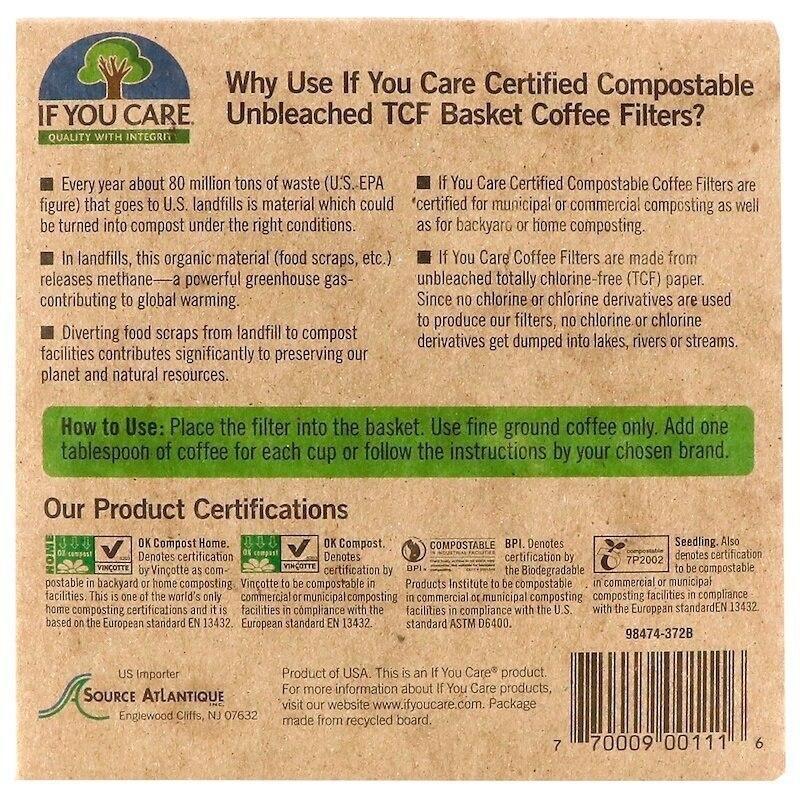 If You Care Basket Coffee Filters, 100 Filters - Image 2