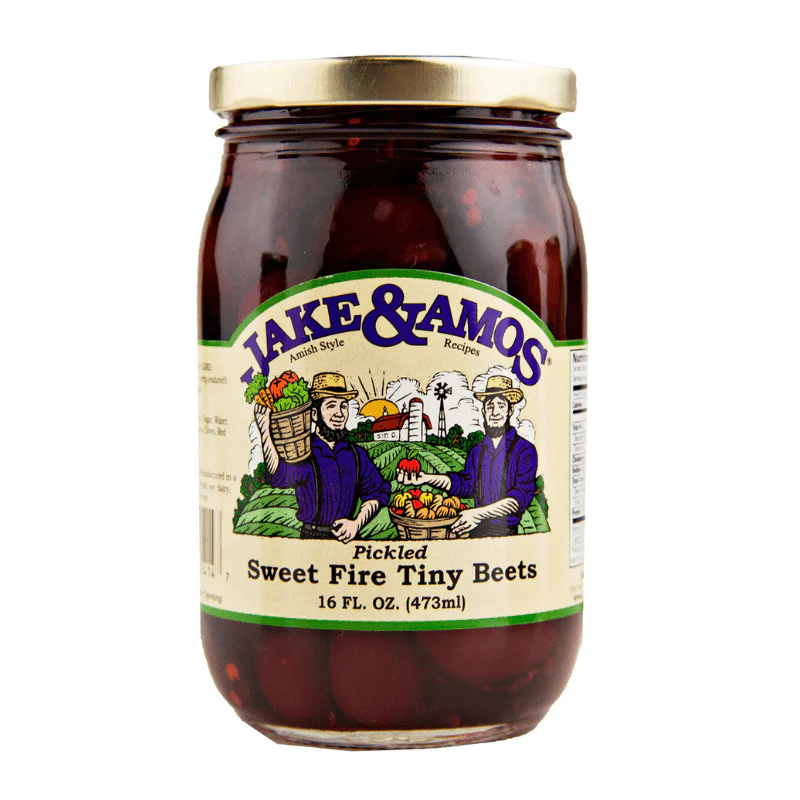 Jakes & Amos Sweet Fire Tiny Beets, 17 oz