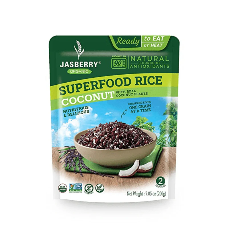 Jasberry Organic Ready to Eat Coconut Superfood Rice, 7.05 oz - Image 2