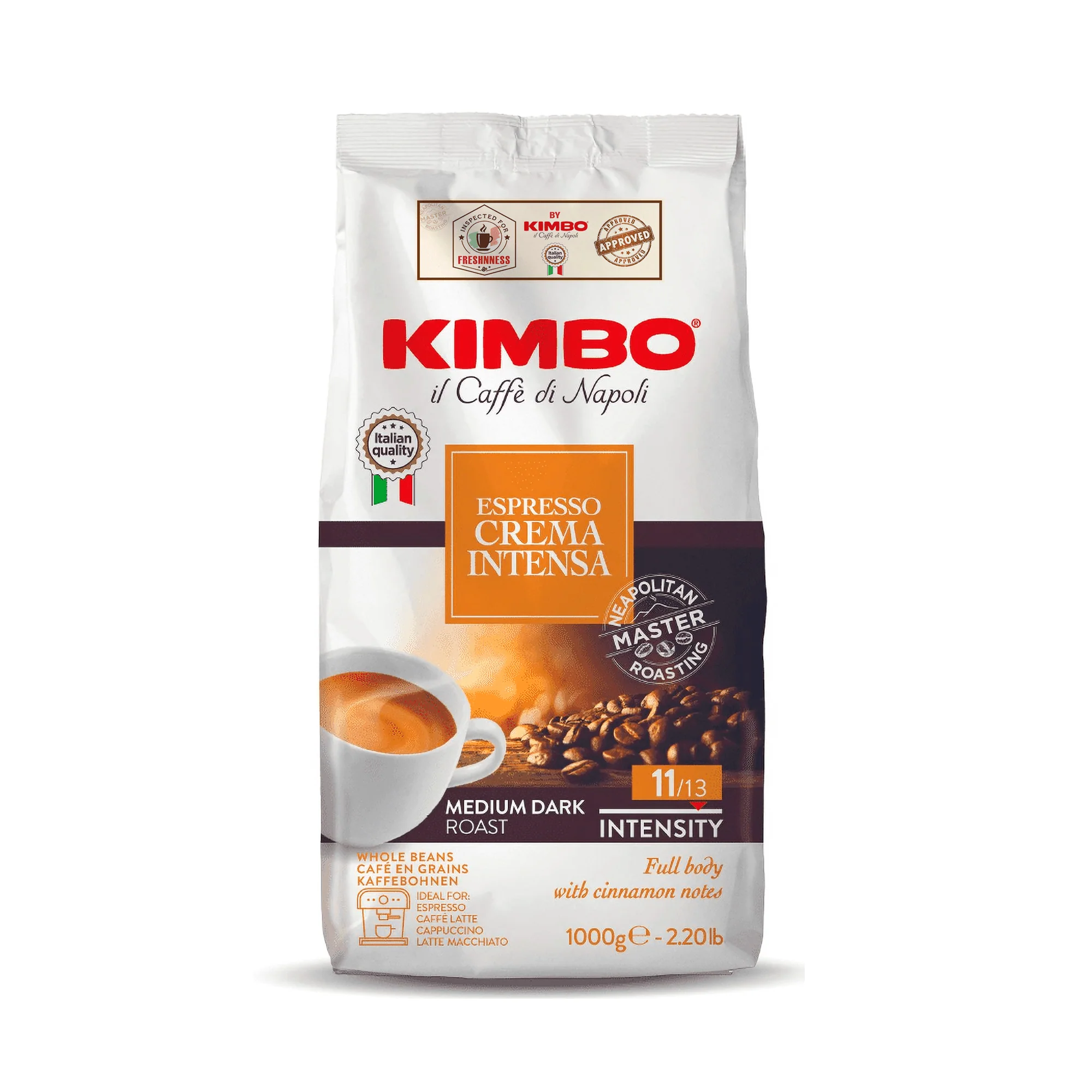Kimbo Espresso Crema Intensa Whole Bean Coffee - 2.2 lbs