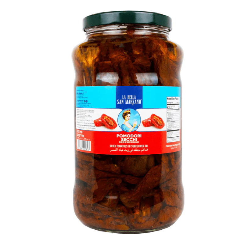 La Bella San Marzano Semi Dried Tomatoes in Sunflower Oil, 6.84 Lb
