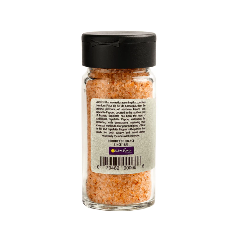 Le Saunier de Camargue Fleur De Sel Finishing Sea Salt Espelette Pepper Shakers, 2.82 oz - Image 3
