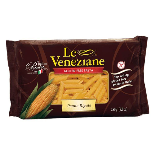 Le Veneziane #122 Penne Rigate Corn Gluten-Free Pasta, 8.8 oz