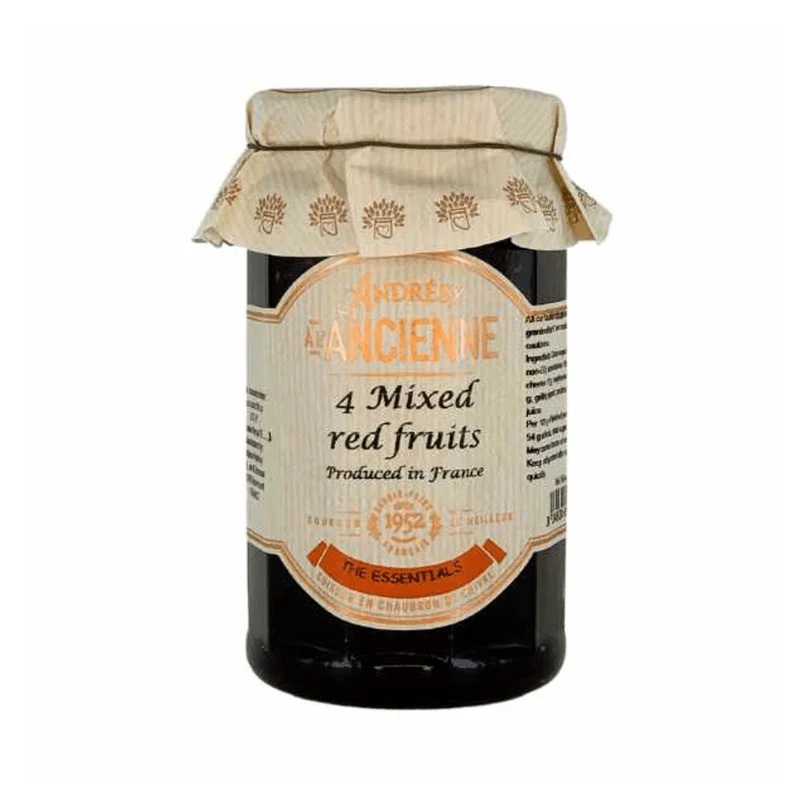 Les Confitures a l'Ancienne 4 Mixed Red Fruits Jam, 9.5 oz
