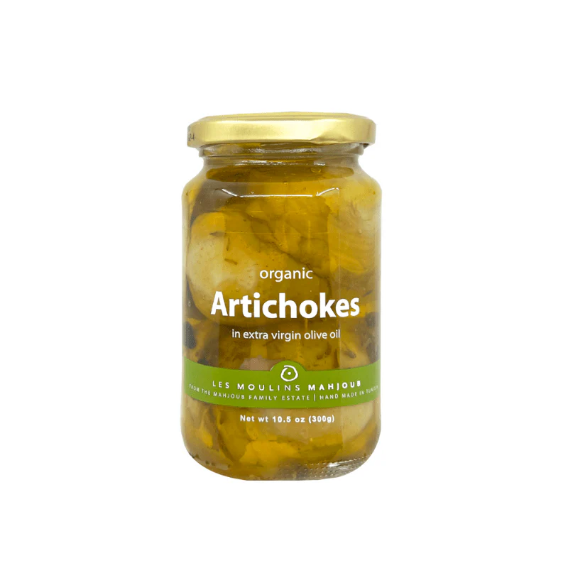 Les Moulins Mahjoub Organic Artichoke Hearts in Olive Oil 10.5 oz