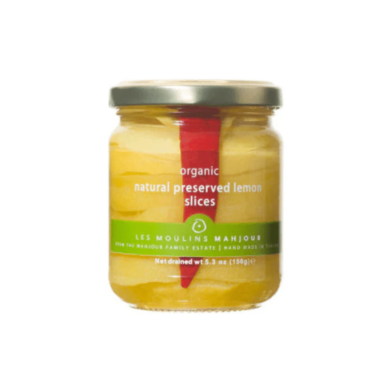 Les Moulins Mahjoub Organic Natural Preserved Lemon Slices, 5.3 oz