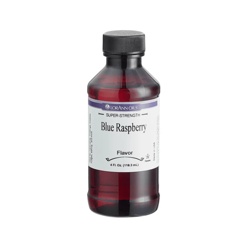 LorAnn Oils Super Strength Blue Raspberry Flavor Extract, 4 oz