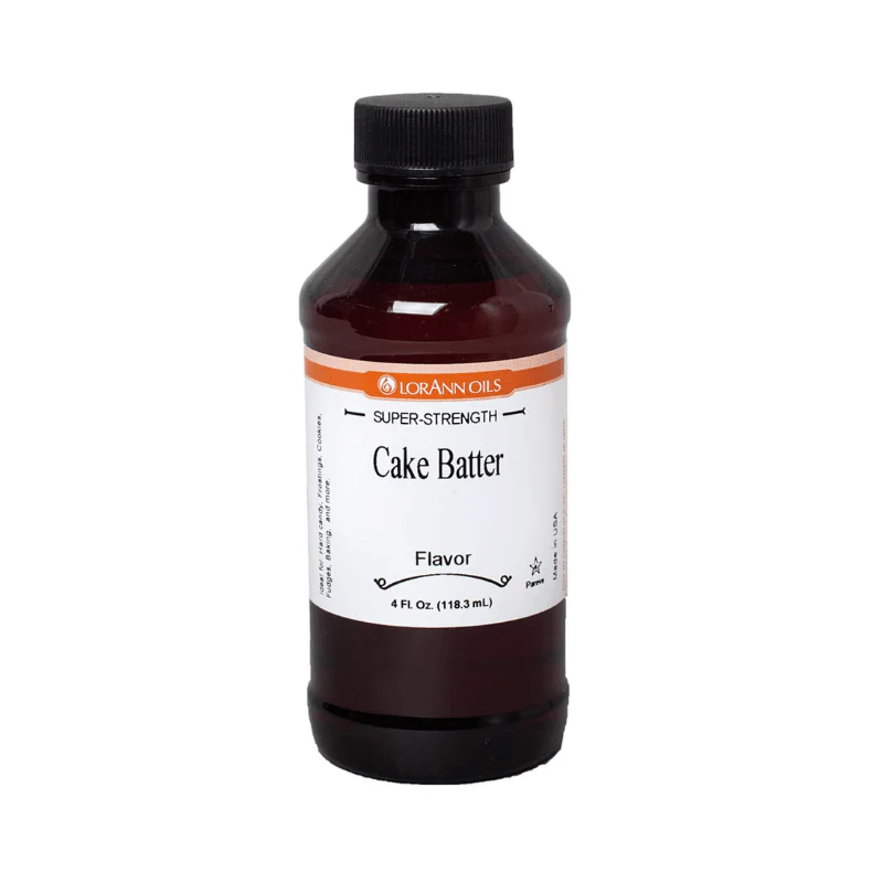 LorAnn Oils Super Strength Cake Batter Flavor Extract, 4 oz