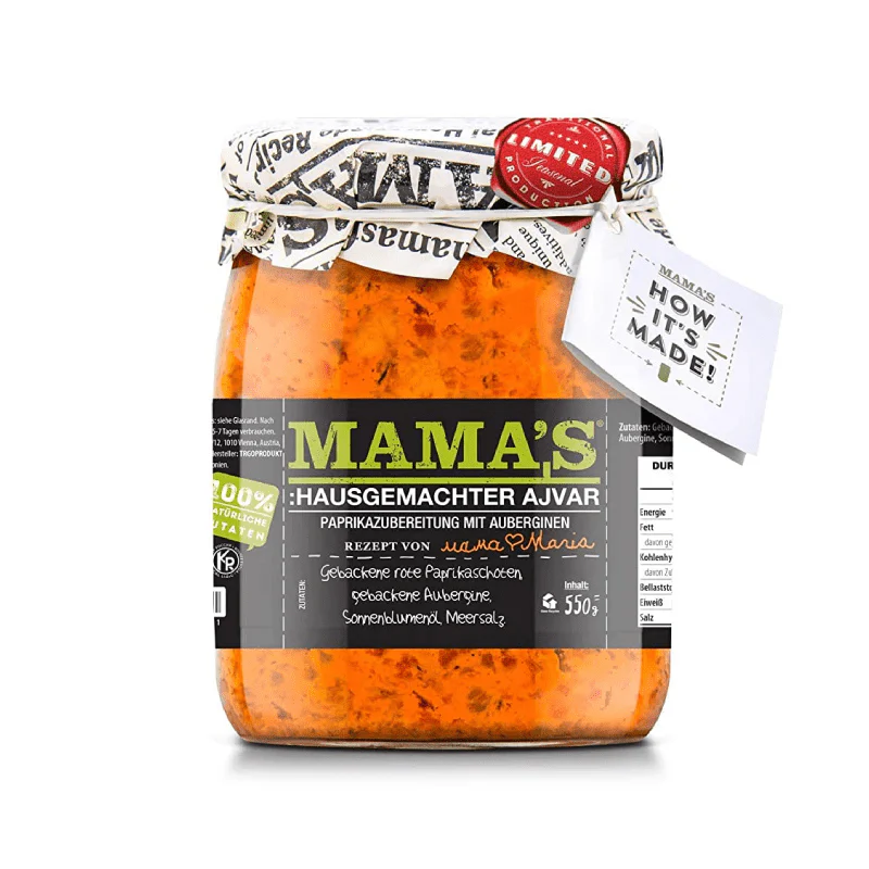 Mama’s Homestyle Ajvar Mild Roasted Pepper Spread, 19 oz - Image 2