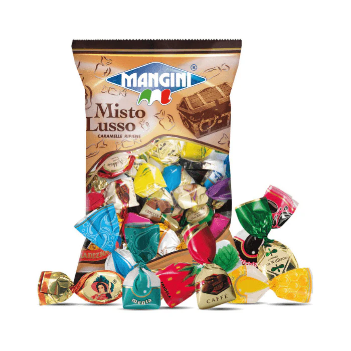 Mangini Misto Lusso Assorted Filled Caramel Candy, 5.29 oz [Pack of 3]