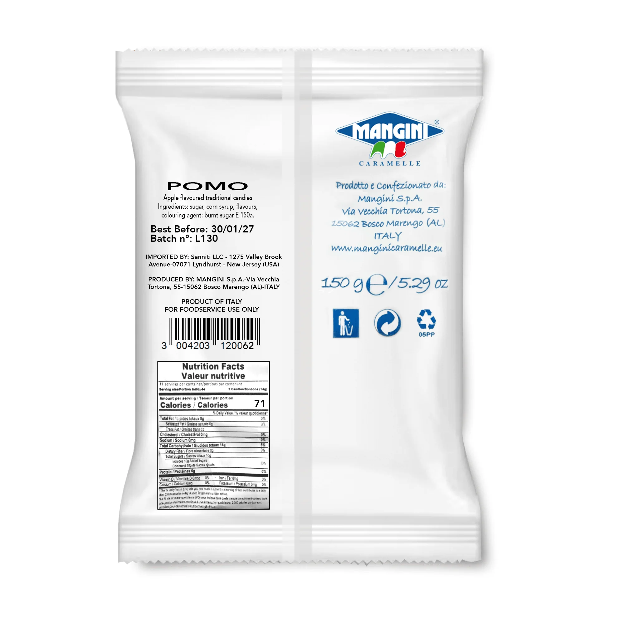 Mangini Pomo Candy, 5.29 oz [Pack of 3] - Image 2