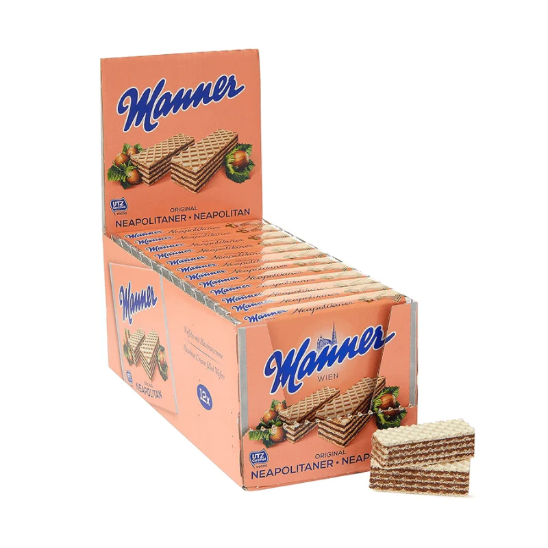 [Best Before: 06/17/2026] Manner Original Neapolitaner Wafers, 12 Pack