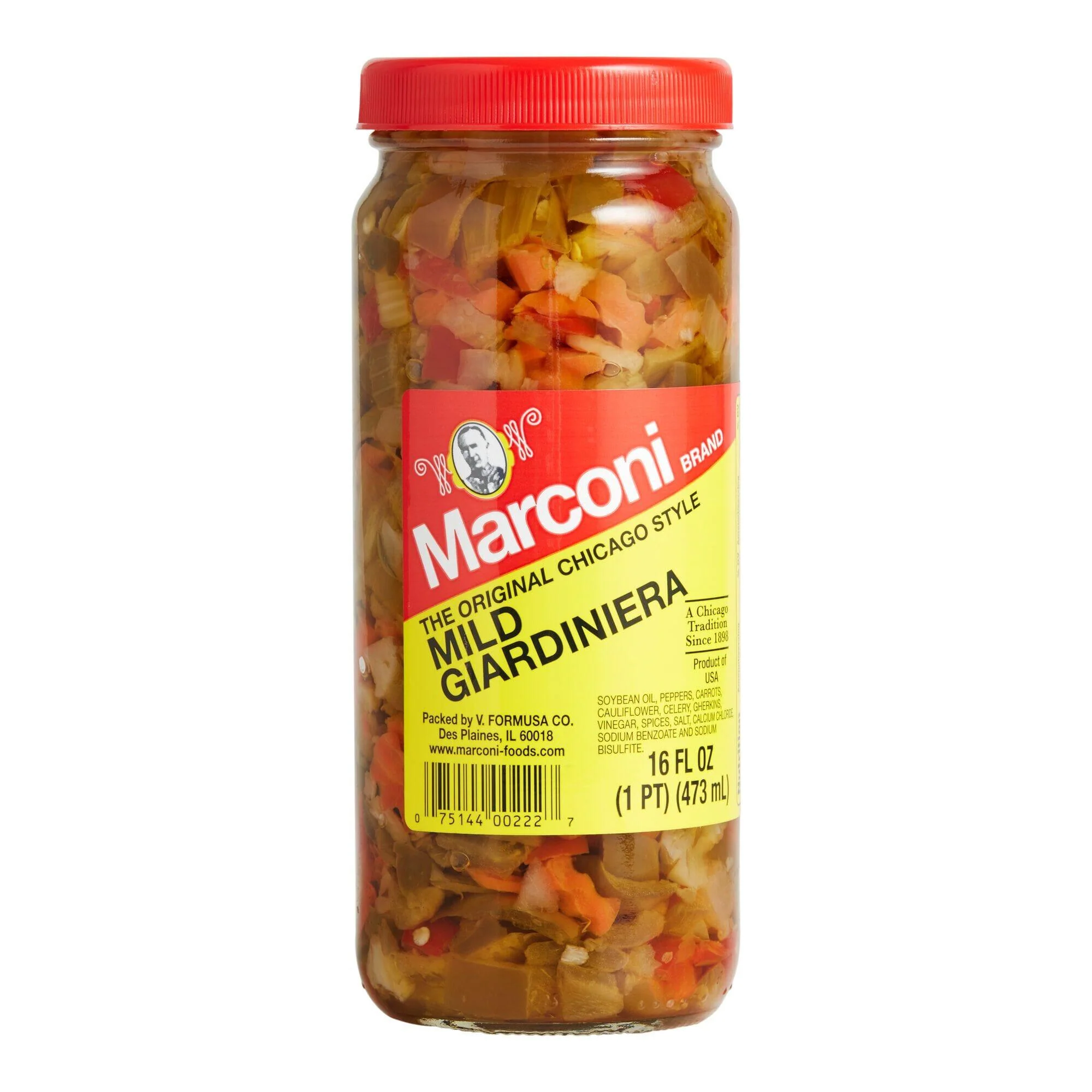 [Best Before: 11/03/2026] Marconi Mild Giardiniera, 16 oz