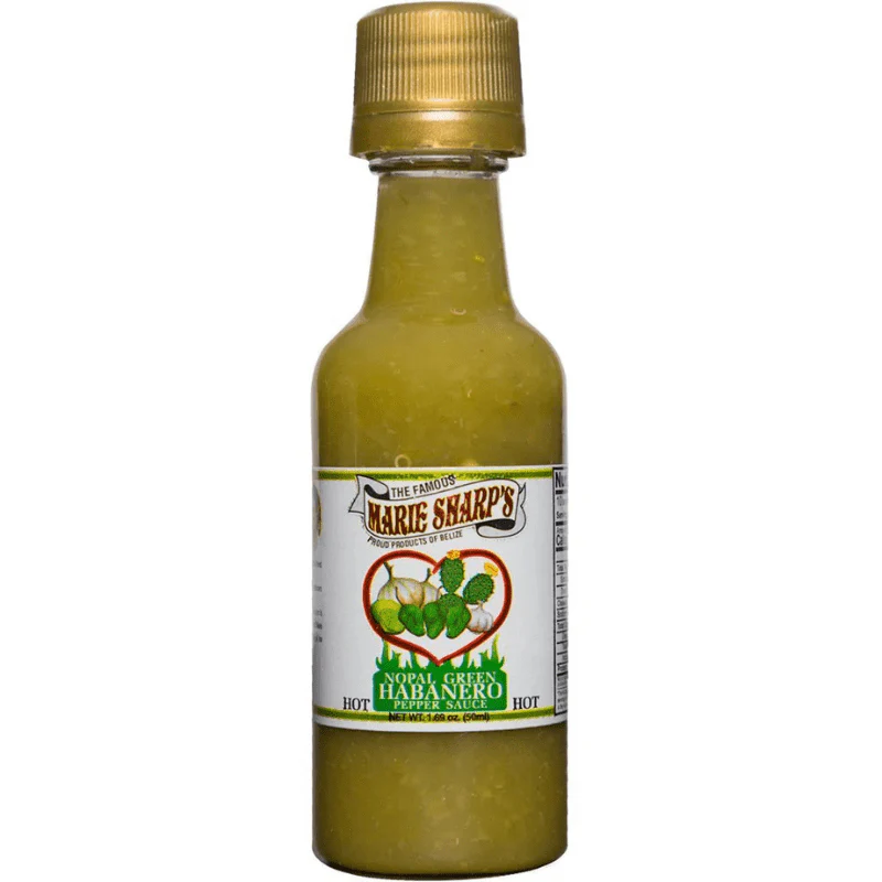 Marie Sharp's Nopal Green Hot Habanero Pepper Sauce, 1.69 fl oz