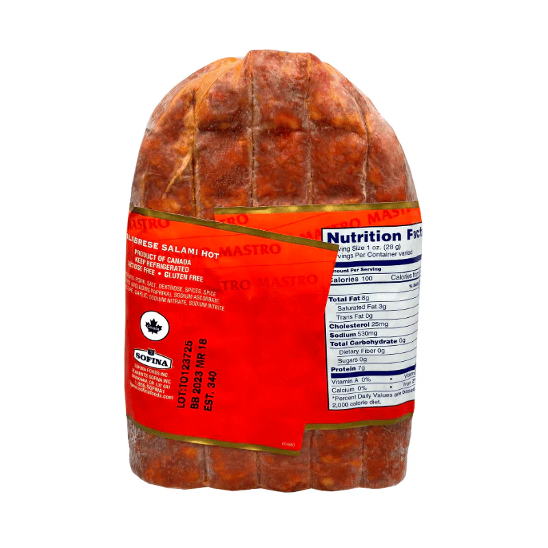 Mastro Calabrese Hot Sopressata Flat Salami Halves, 3 lb. - Image 2