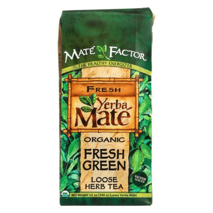 Mate Factor Fresh Green Organic Loose Yerba Mate, 12 oz