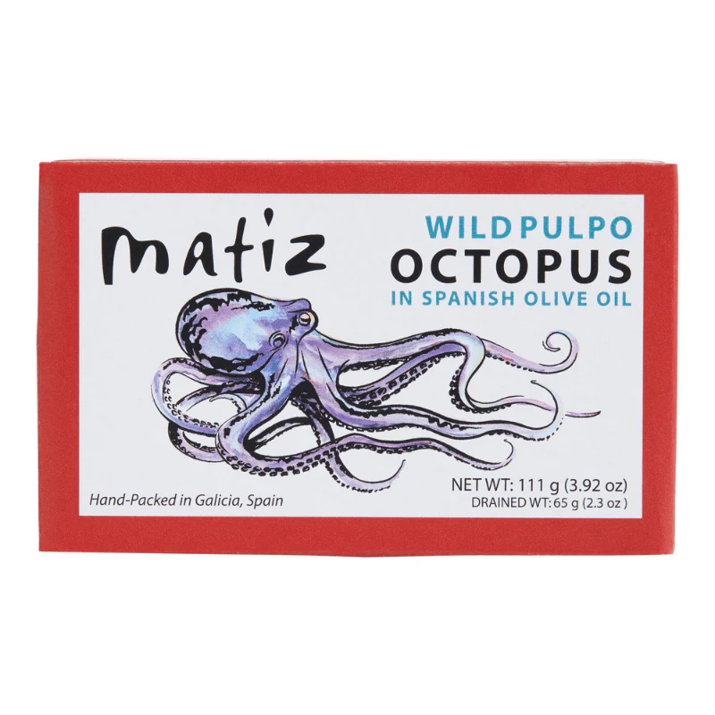 Matiz Wild Octopus in Spanish Olive Oil, 4.2 oz