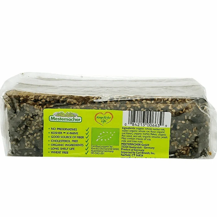[Best Before: 08/08/2026] Mestemacher Organic Three Grain Bread, 17.6 oz - Image 3