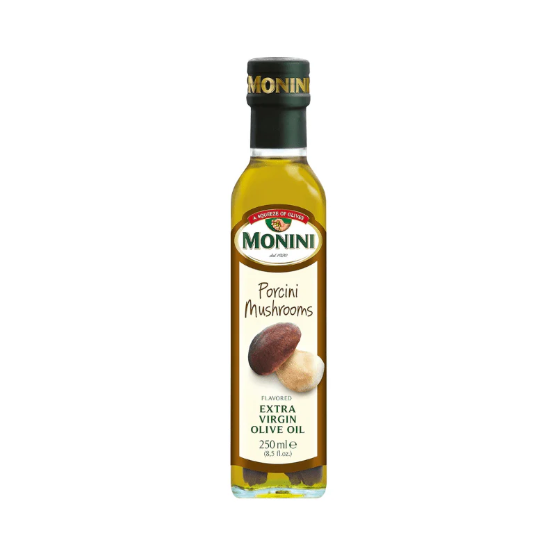 Monini Organic Porcini Mushroom Flavored Extra Virgin Olive Oil, 8.45 oz