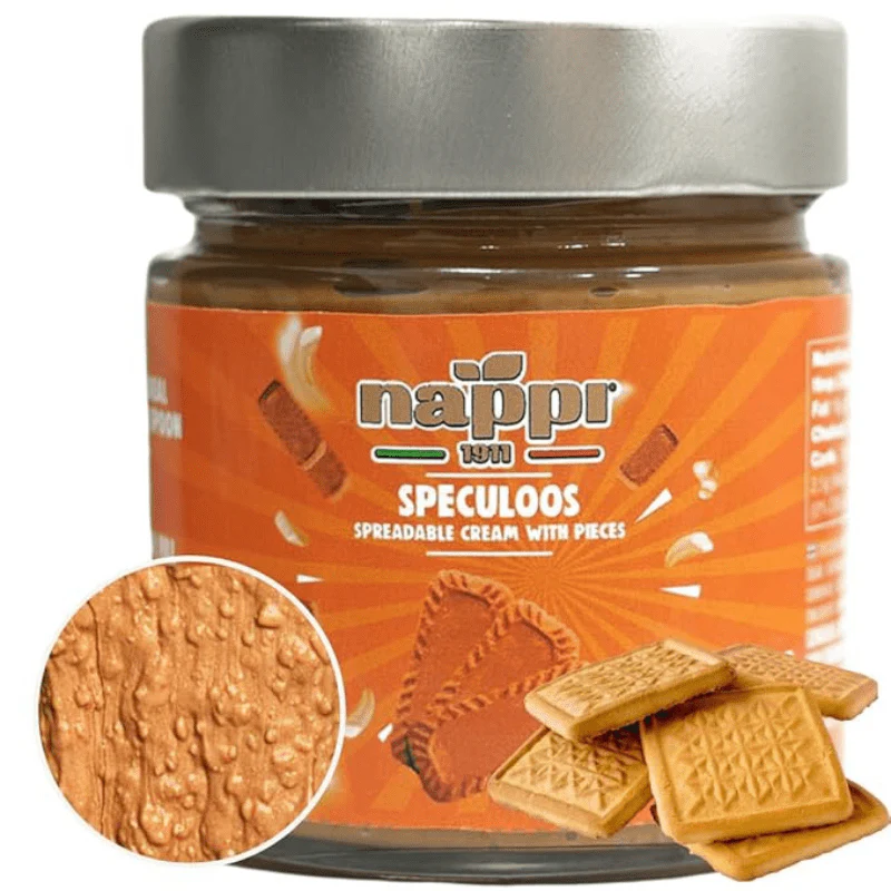 [Best Before: 07/09/2026] Nappi Speculoos Crunch Cream Spread, 8 oz