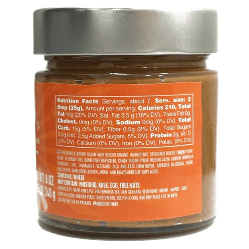[Best Before: 07/09/2026] Nappi Speculoos Crunch Cream Spread, 8 oz - Image 3