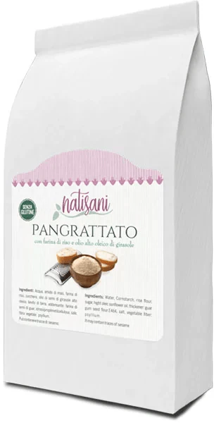 Natisani Gluten Free Breadcrumbs with Rice Flour and High Oleic Oil, 8.8 oz