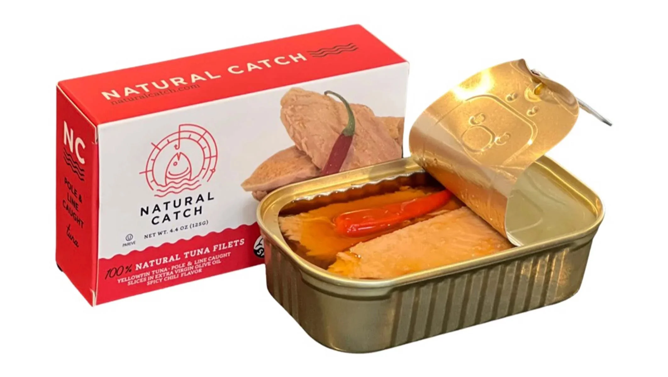 Natural Catch Spicy Yellowfin Tuna in Extra Virgin Olive Oil, 4.4 oz - Image 2