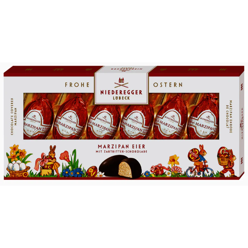 Niederegger Easter Chocolate Covered Marzipan Eggs, 3.5 oz